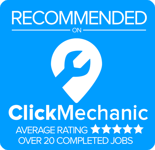 Recommended on ClickMechanic — average rating 5 stars, over 20 completed jobs